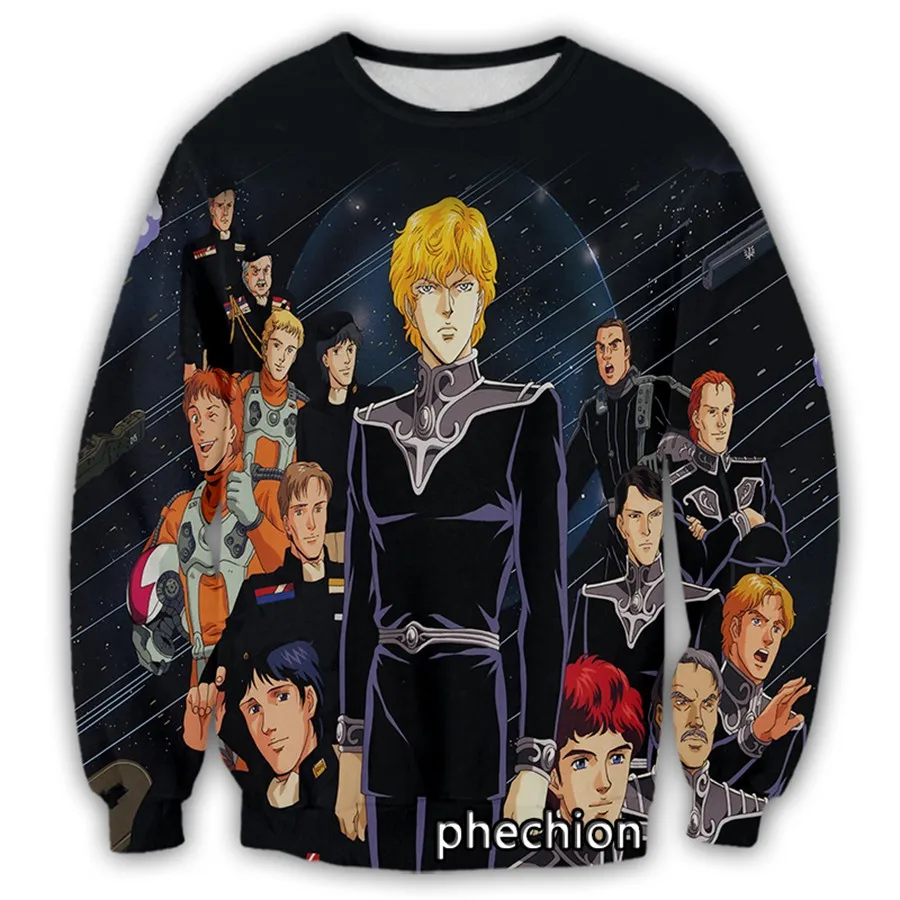 phechion New Men/Women Legend of the Galactic Heroes Die Neue These 3D Printed Casual Sweatshirt Loose Sporting Sweatshirt G21