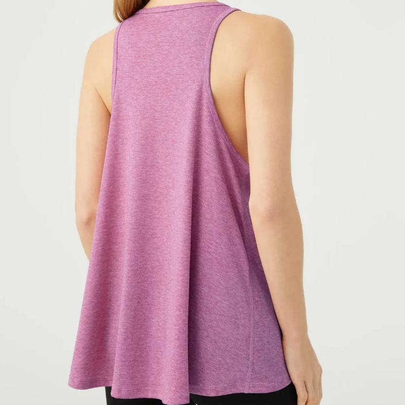 WANAYOU Sexy loose yoga shirt women's sleeveless sports vest quick drying gym running shirt breathable exercise top