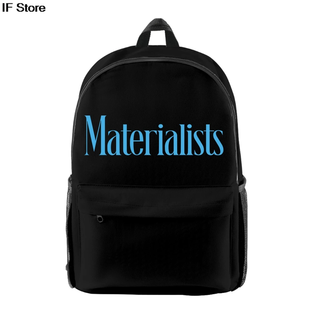 

Рюкзаки Materialists Movie 2025 Harajuku на молнии, дорожная сумка в стиле хип-хоп, женский и мужской рюкзак, повседневный рюкзак, модные сумки для ноутбука