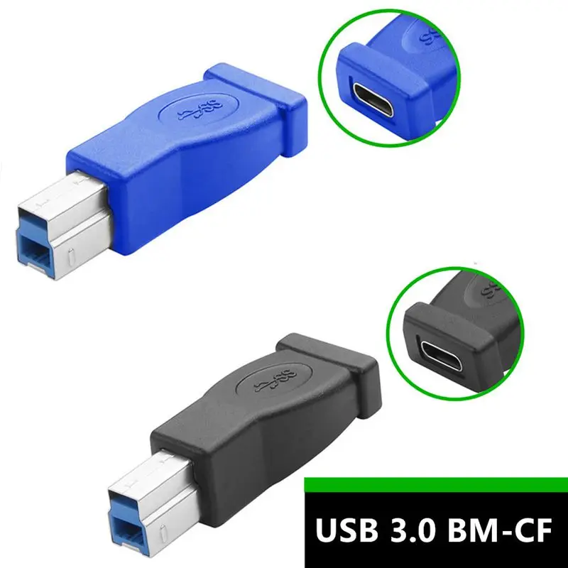 

USB 3.0 Type-C Female to Print Port C Female to USB 3.0 B Male Адаптер Принтер Сканер Адаптер для ноутбука
