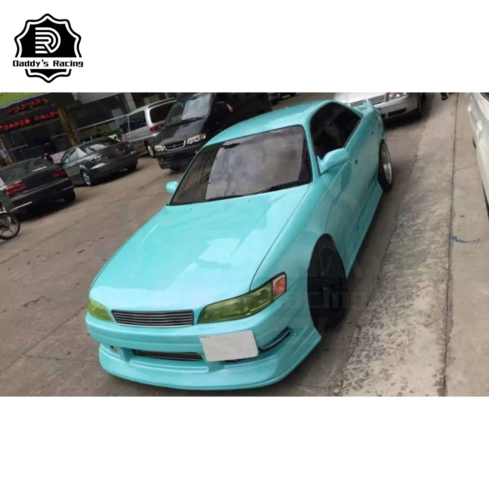 Fiber Glass Body Kit Fit For Mark II JZX90 T Style Wide Body Kit Front Bumper Rear Bumper Side Skirts