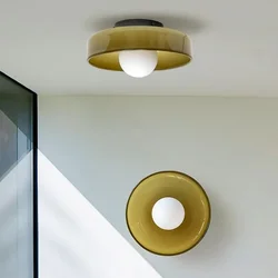 Nordic Glass Ceiling Light - Single Head G9 Wall Lamp for Entryway, Hallway, Aisle, Balcony, Living Room & Bedroom Fixtures
