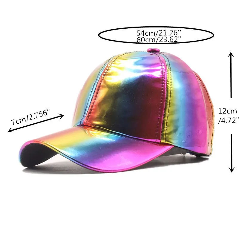 Rainbow Color Changing Hat Men Hip-hop Baseball Cap for Women Cap Back To The Future Prop Bigbang G-Dragon Baseball Cap