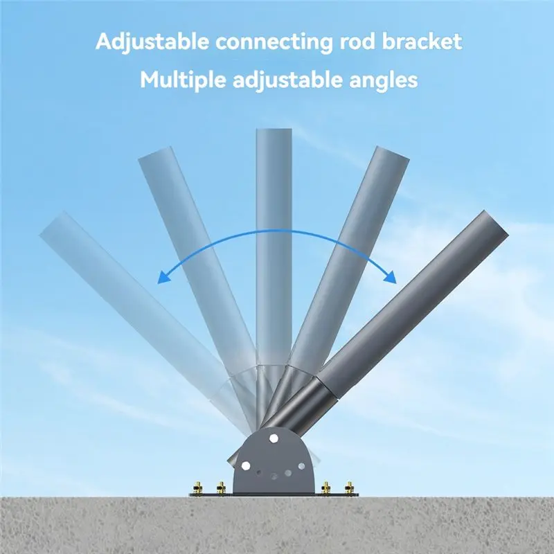 Kit di montaggio regolabile HFES per staffa Eave Starlink V2 Supporto satellitare Pratico kit di montaggio su palo per piatto Internet