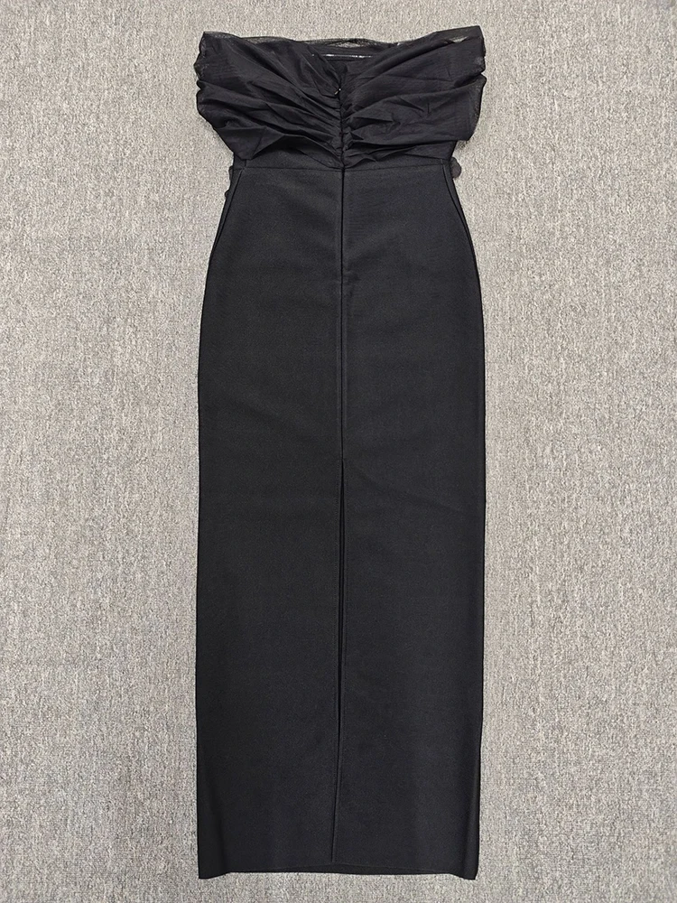 セクシーなオフショルダーダイヤモンドフラワーバンデージドレス女性用ブラックメッシュパッチワークボディコンロングドレスイブニングパーティーガウン