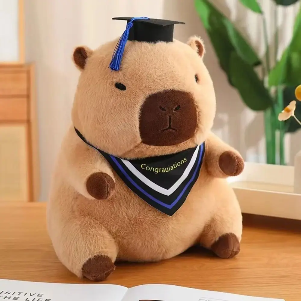 

Capybara Graduate Capybara Plush Dolls Cloth Doll Simulation Capibara Anime Fluffty Toy Soft 30cm/40cm Capybara Plush Doll