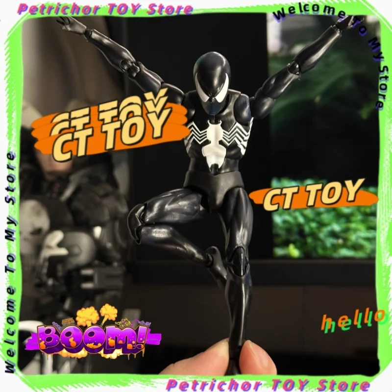 

Подлинная игрушка Ct, мгновенная доставка, 1/12 аниме, удивительный Человек-Паук Mafex 147 S.H, фигурка Человека-Паука, симбиотическая фигурка Venom