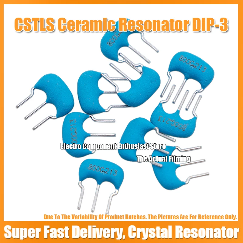 (10PCS) CSTLS4M00G53-B0 4M 4MHZ 4.000MHZ MuRata Ceramic Resonator DIP-3 SIP-3-2.5MM ±0.5% 15PF