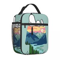 Snoopy Dog House Go Wild Insulated Lunch Bags Thermal Bag Lunch Container Camping Hiking Lunch Box Tote Food Storage Bags Office