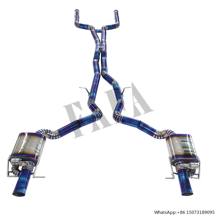 For GT63S 4.0T Exhaust System in the Rear Section of the High-performance Catback Exhaustpipe Enhances the Sound Effect