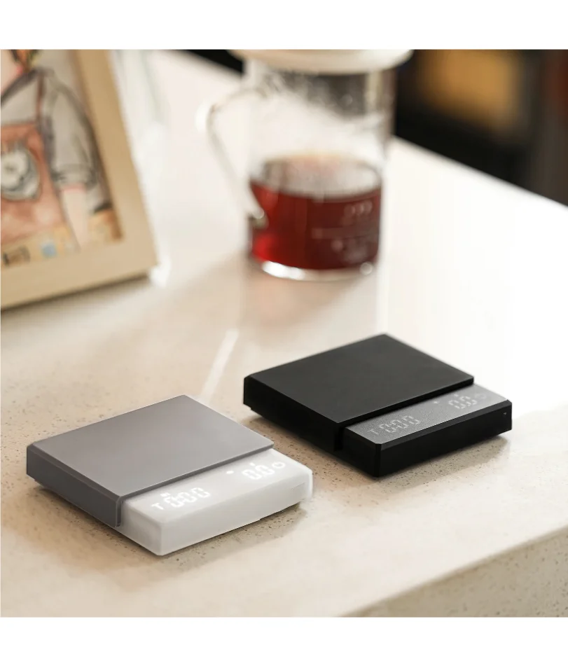 Kitchen Coffee Scale with Timer Rechargeable Digital Scale 0.1g High Precision 3 Modes Drip Espresso Scale Barista Gift
