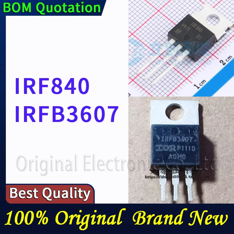 

5pcs/lot IRF840 IRFB3607 In stock Original High quality