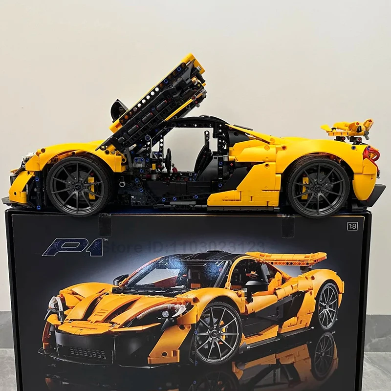 2024 New 3893pcs Technical 42172 P1 Super Racing Car Building Blocks 1:8 Model Super Sports Cars Bricks Toys For Boys Gifts