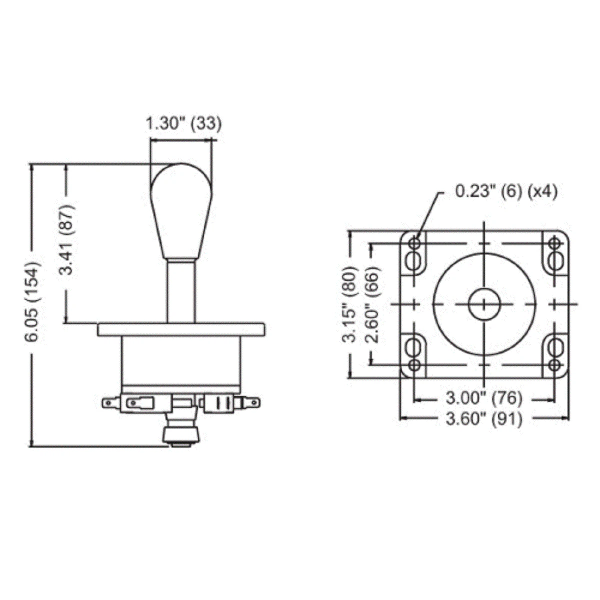 Аркадный джойстик HAPP в американском стиле, точный переключаемый джойстик для соревнований, эллиптическая рукоятка, аркадный стиль
