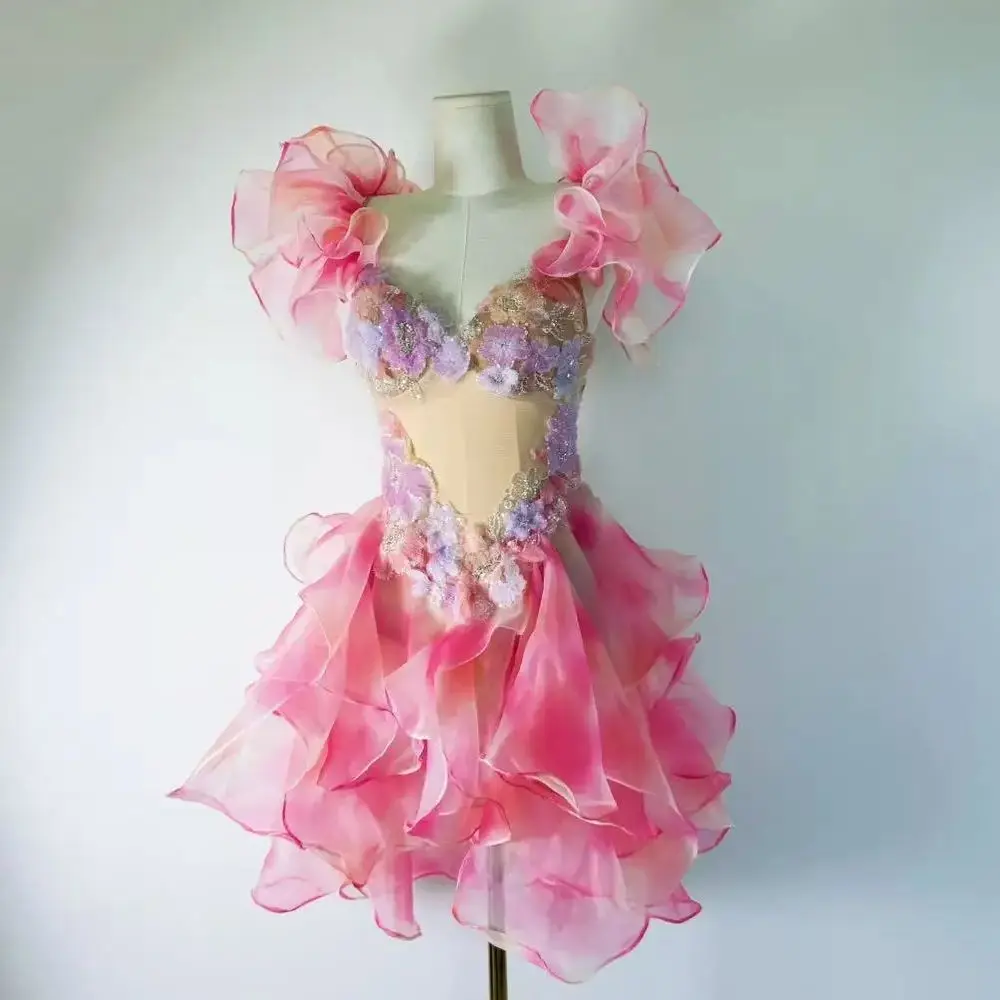 

New Water Dance Tulle Princess Dress Oceanarium Photoshoot Cosplay Performance Cake Dress
