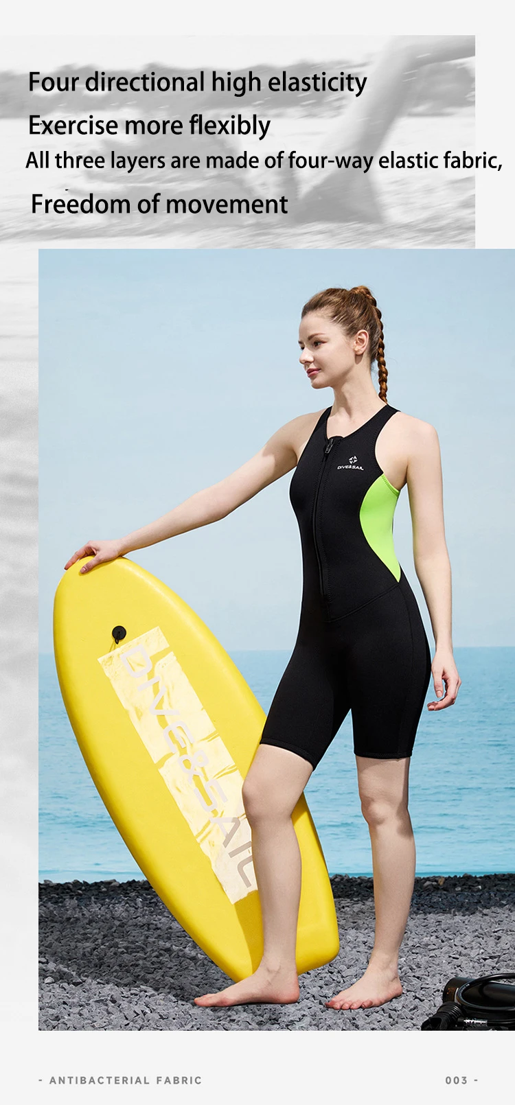 2 mm Neopren-Weste, Neoprenanzüge, einteiliger Neoprenanzug, Reißverschluss vorne, ärmellos, Shorty-Tauchanzug für Herren und Damen, Schnorcheln, Surfen, Badeanzüge – Detail 4