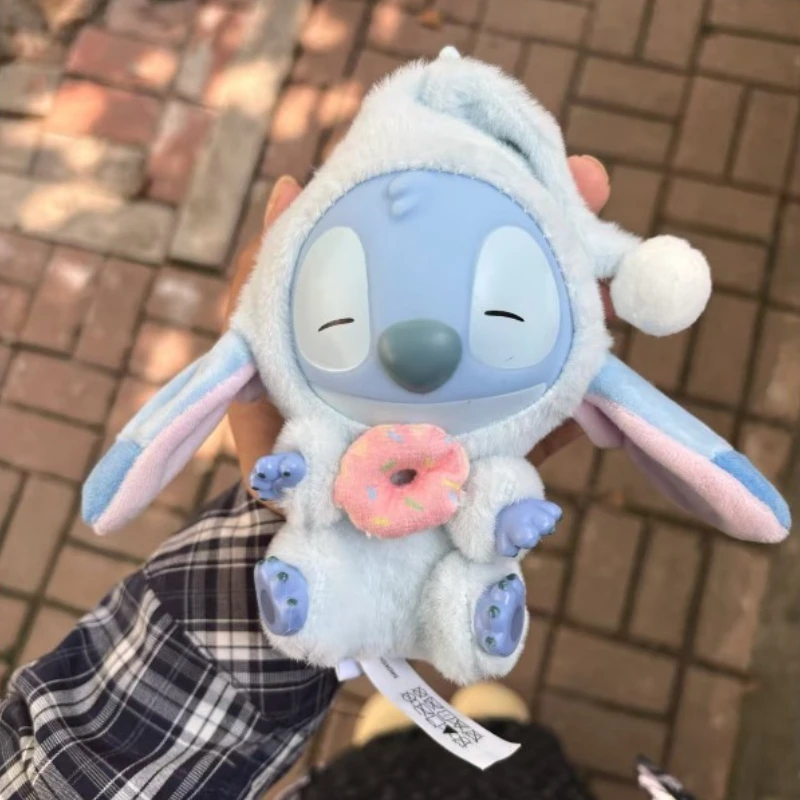 핫 세일 스티치 블라인드 박스 백 잠들기 전에 먹어라 시리즈 비닐 펜던트 귀여운 인형 미스터리 박스 플러피 인형 서프라이즈 선물