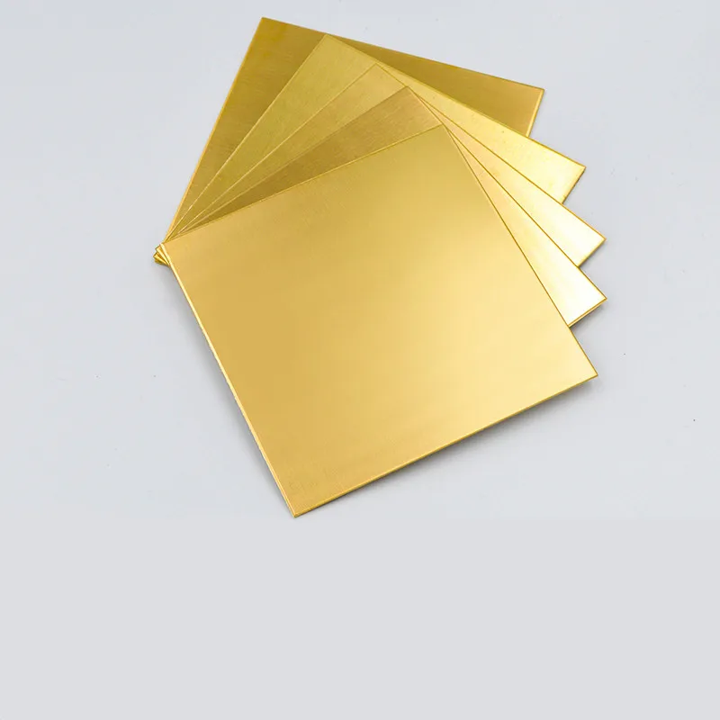 1Pc Brass Strip Plate Sheet Foil 200 x 200 x0.5/1/1.2/1.5/2mm thickness  Metal Thin Plate Latten 100x200 x 300 x 0.5mm
