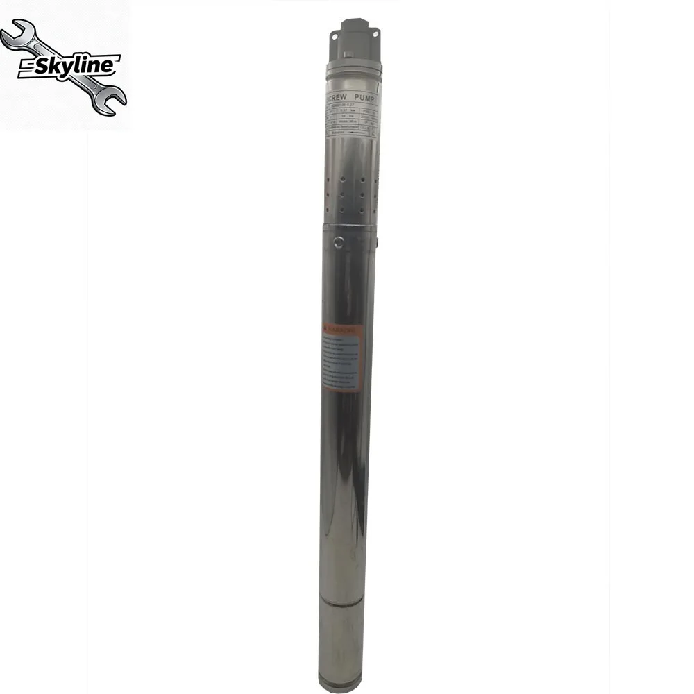 Bomba de poço submersível de 50mm de diâmetro com corpo de bomba de aço inoxidável 304 bomba submersível de poço profundo 1000L/h bomba de água de 2 polegadas