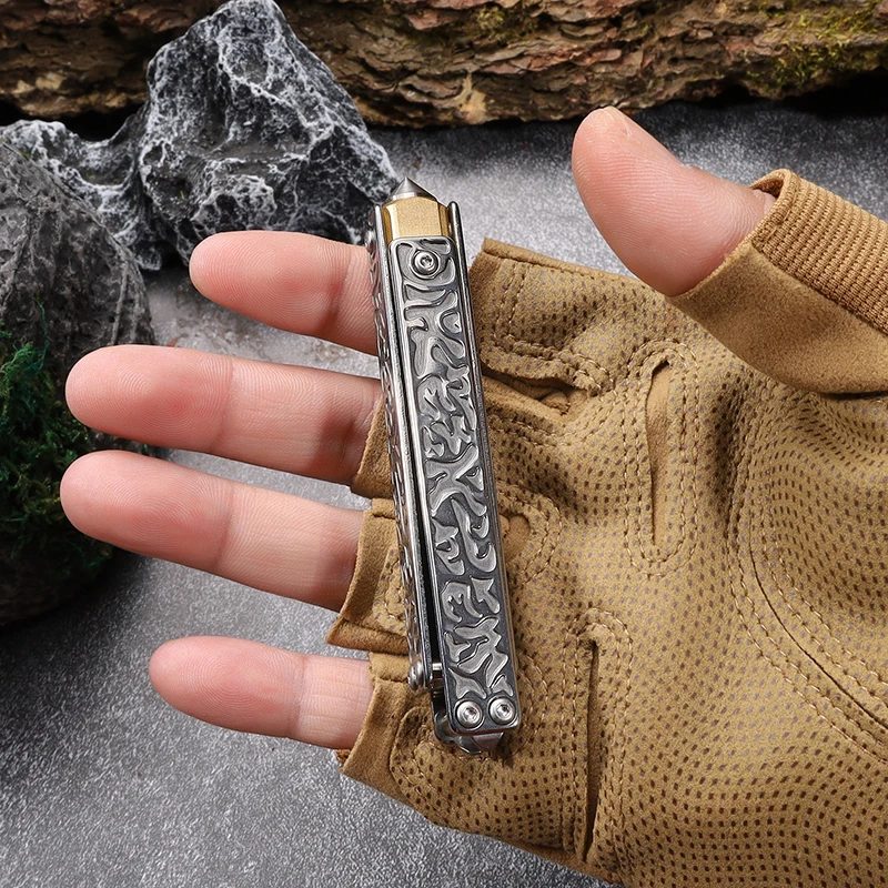 Stainless Steel Multi-function Utility Knife Wallpaper Scalpel Knife Crowbar Sturdy EDC Mini Folding Knife Engrave Carving Tools