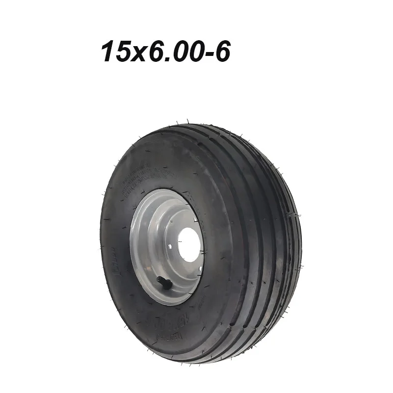 High Quality new 15X6.00-6 Wheel Fits for 168CC Karting Go Kart Motorcycle  Rim with Tubeless Tire