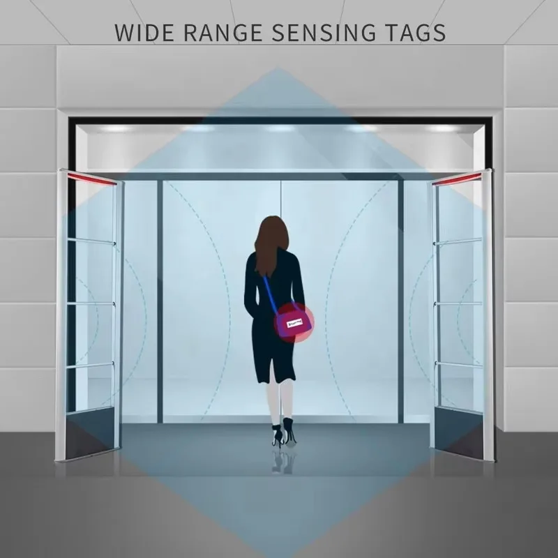 نظام إنذار مضاد للسرقة RF EAS بتردد 8.2 ميجاهرتز - هوائي باب أمان واسع النطاق، بوابة مستشعر مزدوجة أحادية مضادة لسرقة المتاجر