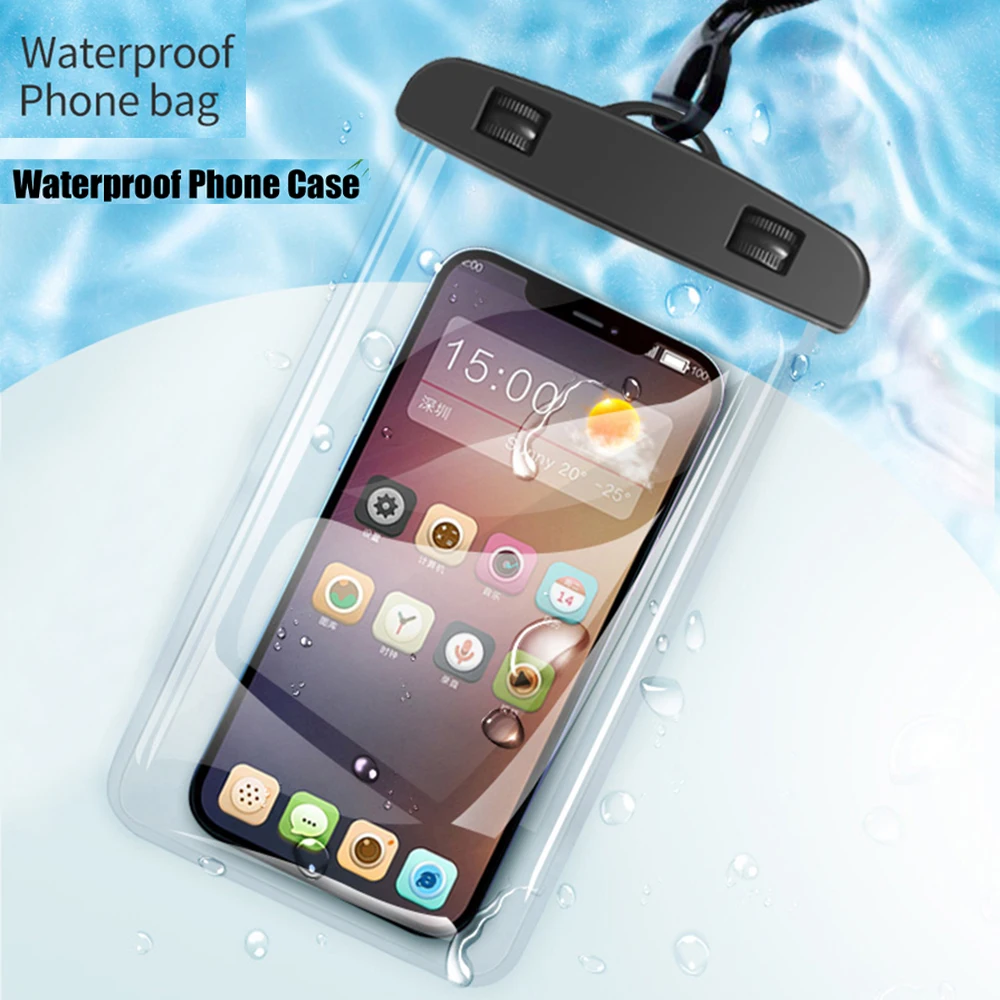 IPX8 Universal Swim Waterproof Bag Cell Phone Pouch Case for iphone Samsung Google Xiaomi phone Water Proof Underwater Dry Bag