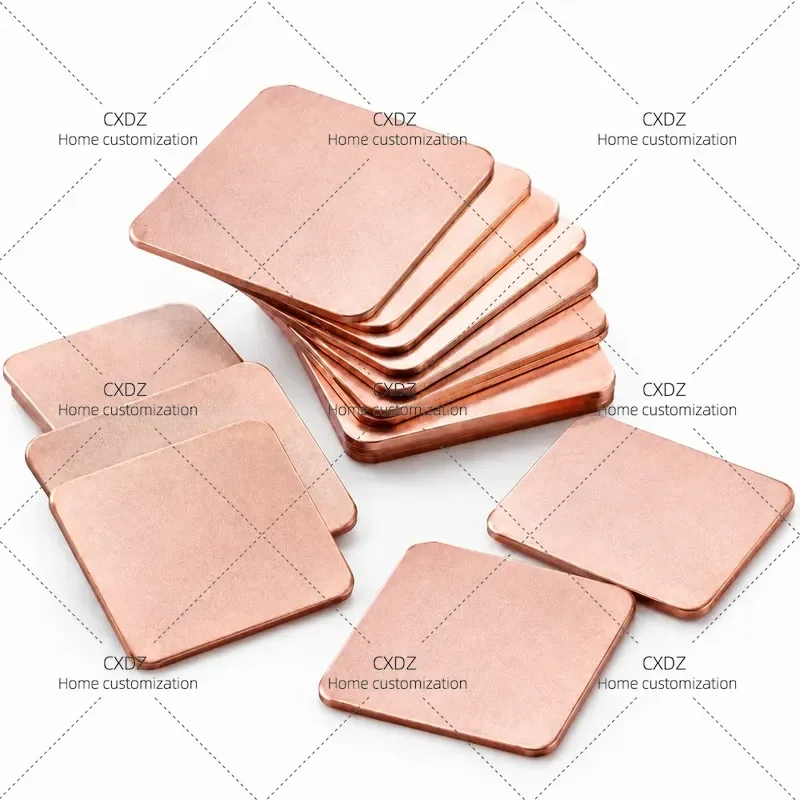 10pcs Pure Copper Heat Dissipation Sheet for Laptop GPU CPU Thermal Conductive Pad Graphics Card Repair Cooling Gasket