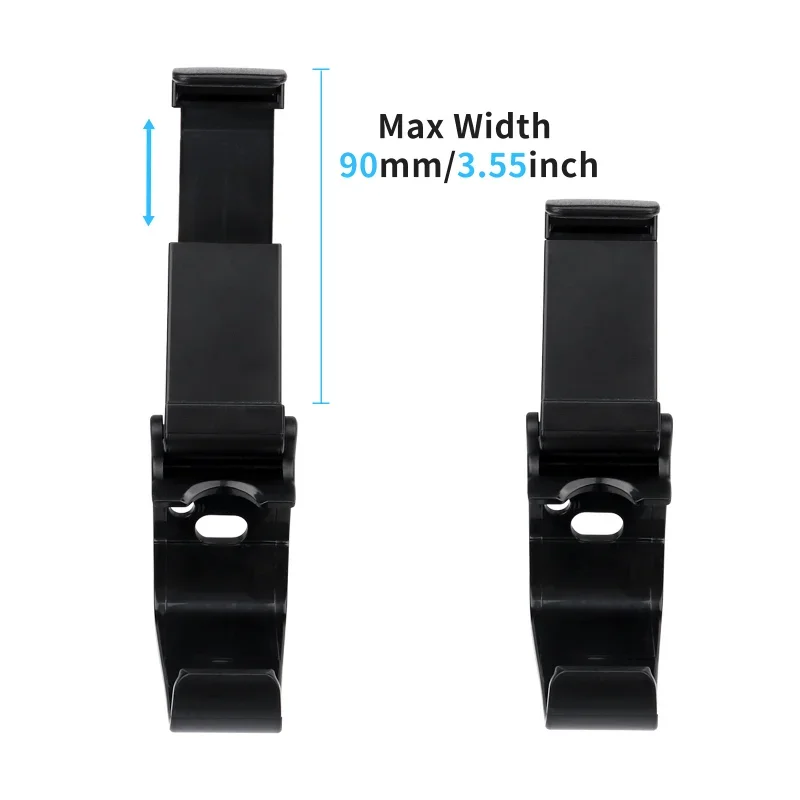 حامل مشبك للهاتف المحمول قابل للطي باللون الأسود لسلسلة Xbox S / X حامل قبضة تحكم قابل للتعديل لوحة ألعاب عصا التحكم لـ XSX #3