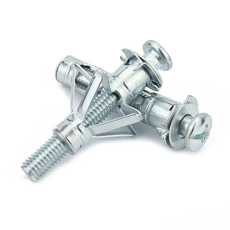 Heavy Duty Metal Hollow Wall Anchor Molly Bolt Expansion Fixing for Drywall Plasterboard Cavity Wall M4 M5 M6 M8 with Screws