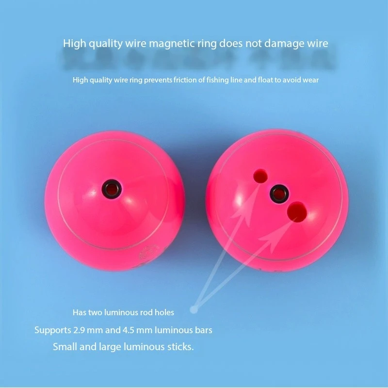 Pink Sea Fishing Hole Float Bobber Chinese High Quality ABS Plastic Float Foam Saltwater Rock Fishing Gear Accessories