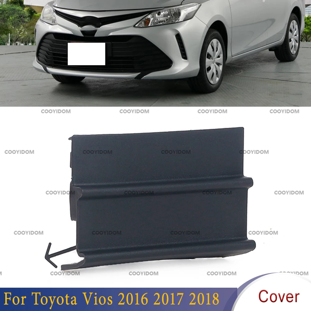 

For Car Lid Trailer Garnish Cap Shell For Toyota Vios 2016 2017 2018 Front Bumper Towing Hook Trim Cover Auto Replacement Parts