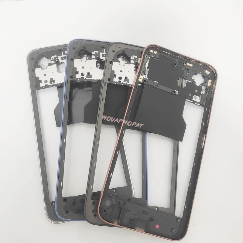 Middle Frame Housing Cover Case Bezel For Infinix Smart 20 X6840 X6840B With Side Volume Button