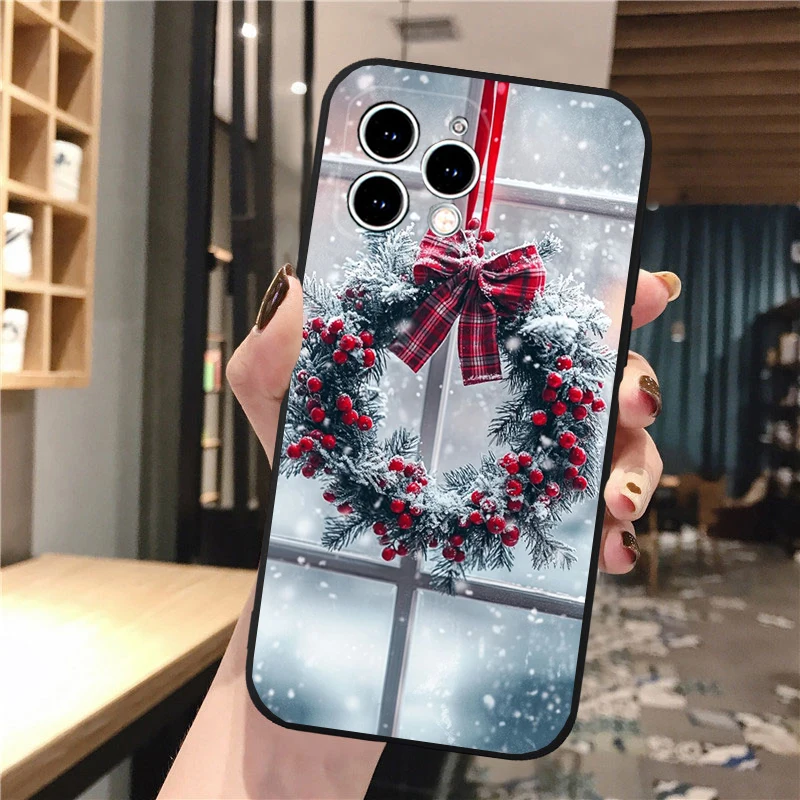 

Phone Case Carcasa Funda For iPhone 17 Pro Max Air 17 16 15 14 13 Pro Max 15 16 Pro 16E Aesthetic Christmas Case