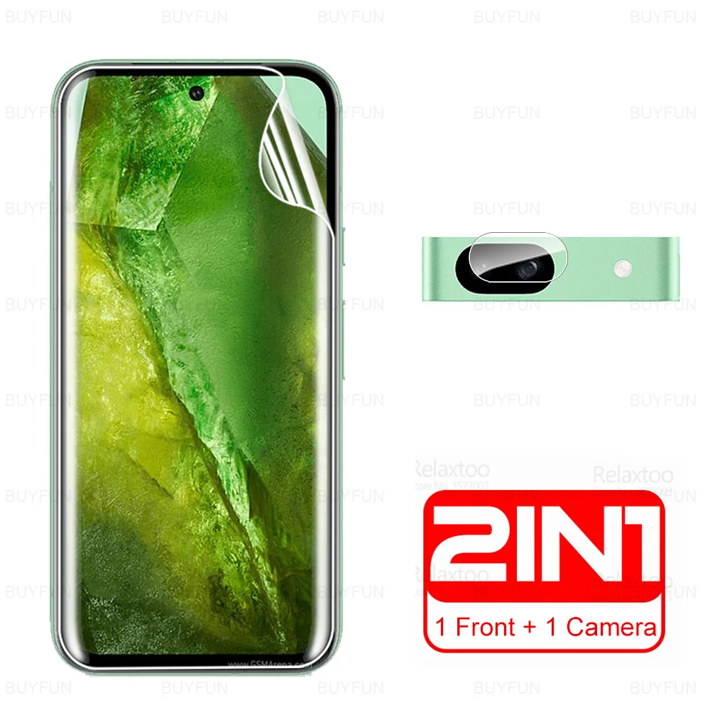 2in1 Camera Glass Hydrogel Film For Google Pixel 8a Lens Screen Protector Googe Pixel8a 8 7 6 Pro 7A 6A Pixel8 Pixel7 Pixel6 5G