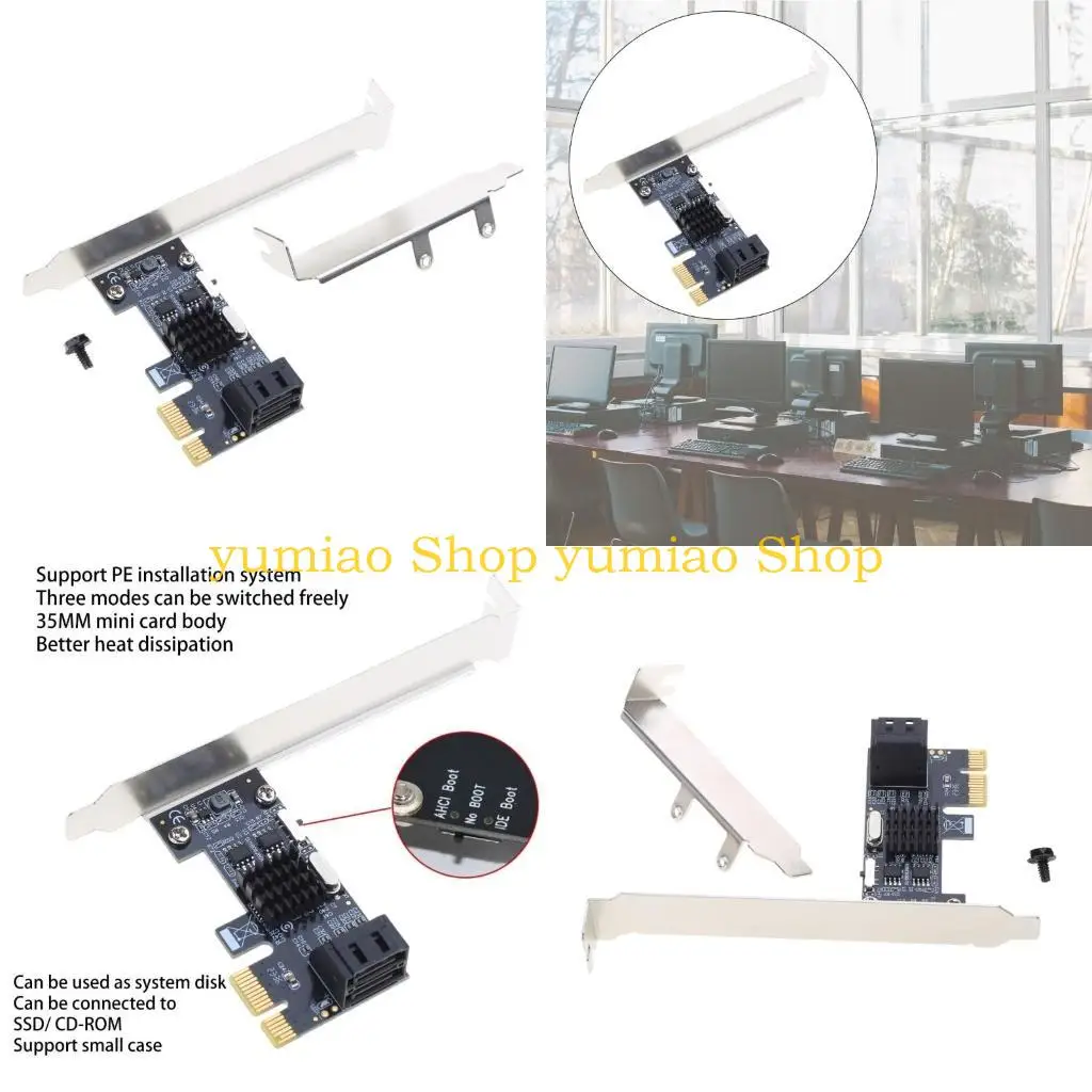 

587B 2 Ports Full Speed 6Gbps PCI for Express PCIe 4X 8X 16X Expansion