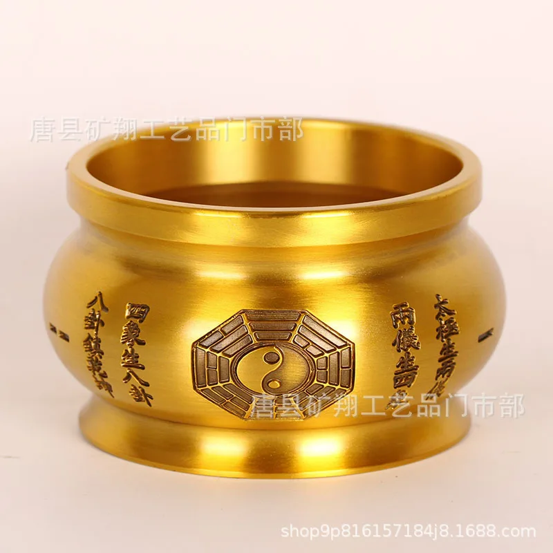 Brass , character , Heart Sutra , Eight Trigrams incense burner, celestial f