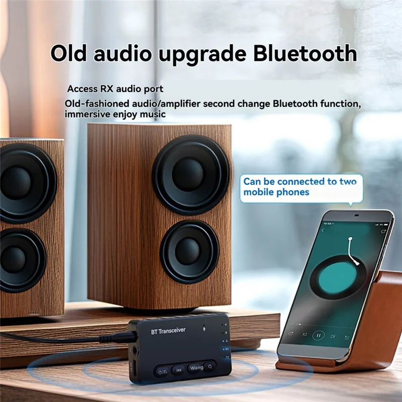 A10R Wireless Audio Adapter Bluetooth 5.2 Transmitter Receiver Lossless Bluetooth Adapter Connected To Car Audio Adapter