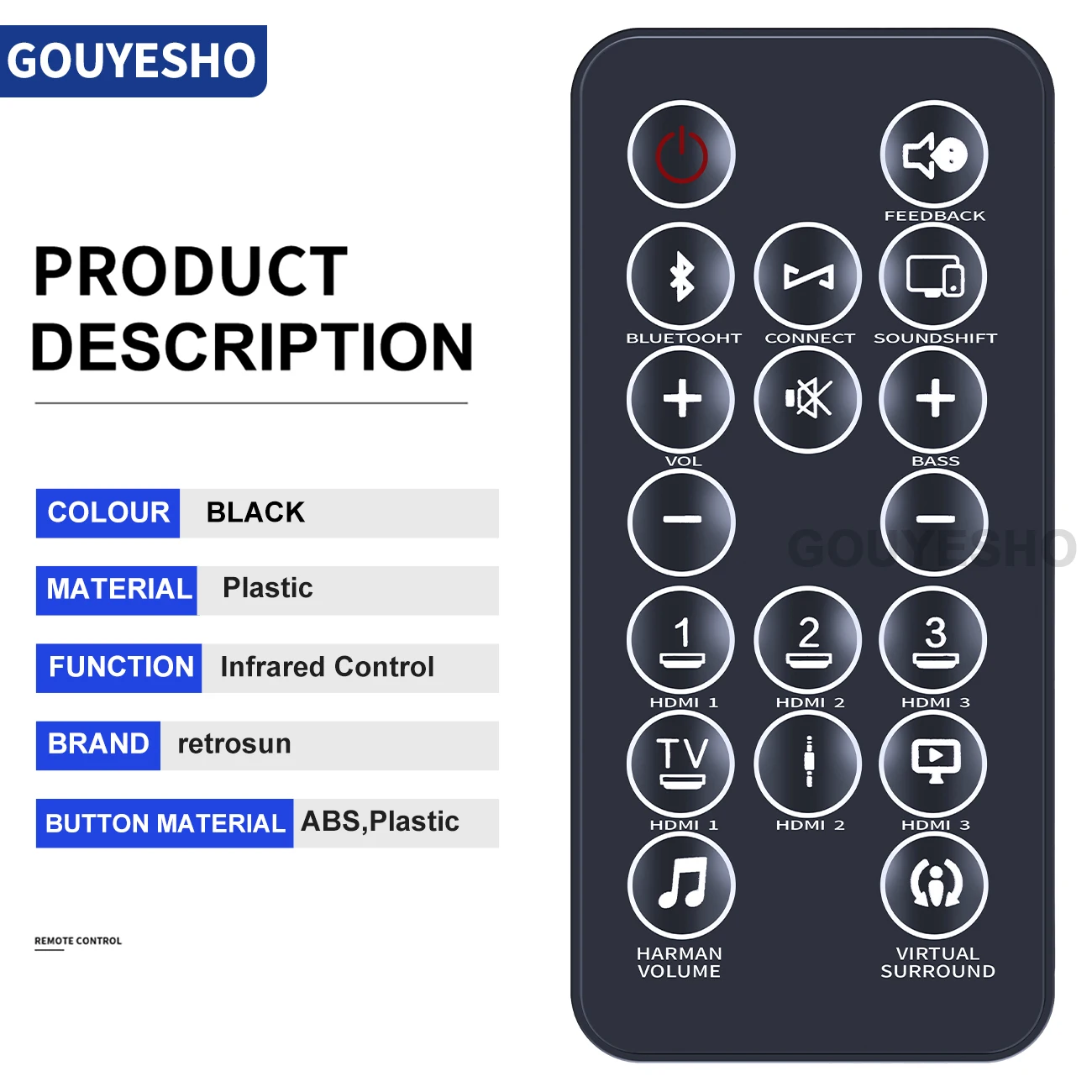New Remote Control For JBL Home Theater Cinema SB450 SB100 SB200 SB400 2.1 & Harman Karmon SB26 Soundbar Speaker System
