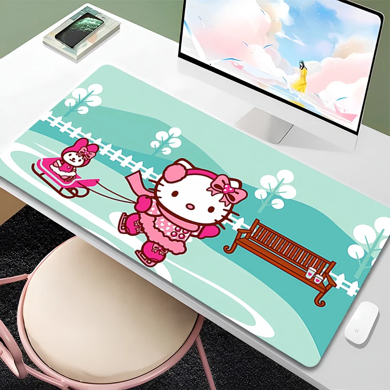 Mouse Pad Hello Kitty Cinnamoroll My Melody Non-Slip Rubber Edge locking mousepads Game play mats notebook computer Sanrio