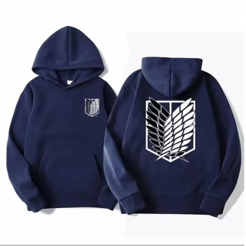 Attack Giant Men's Hoodies Anime Hoodies Men's Women's Streetwear Pullover Harajuku Wings of Freedom Hoodie Sweatshirt Clothing！