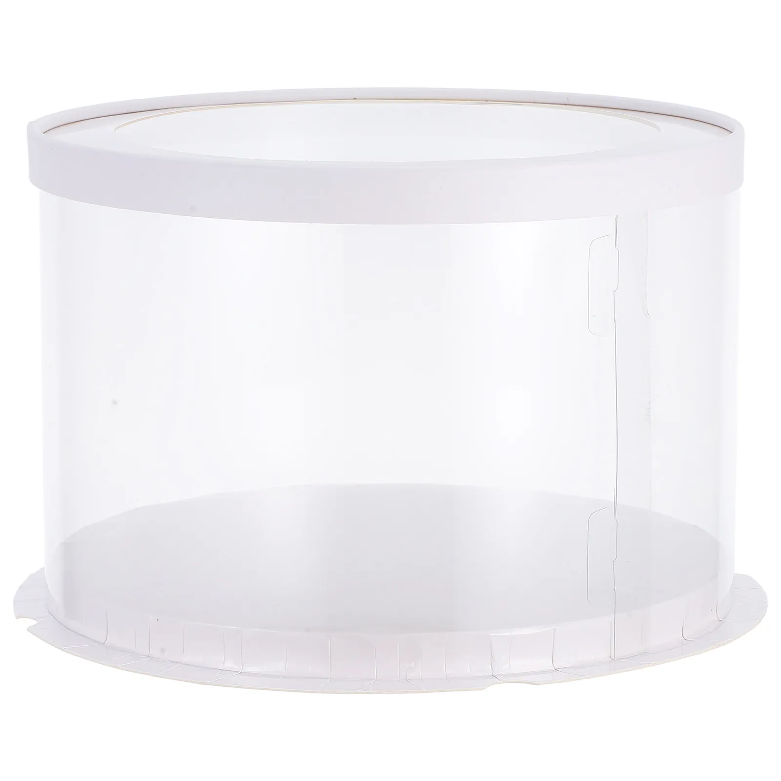 8 Inch Clear Cake Box 4 Pack Single Layer Disposable Cake Container for Birthday Wedding Cheesecake
