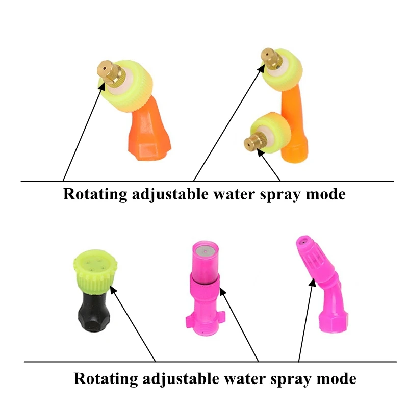 2Pcs Pesticide Atomizing Sprayer Nozzle Agricultural Watering Can Accessories Garden Lawn Irrigation Adjustable Spray Mode Nozzl