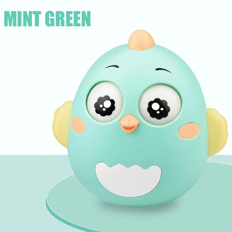 Niedliche Babys pielzeug nicken bewegliche Augen Eule Puppe Baby rasselt Neugeborene Geschenke Roly Poly Tumbler Spielzeug Glocke Kinder Cartoon Ohren Beißring