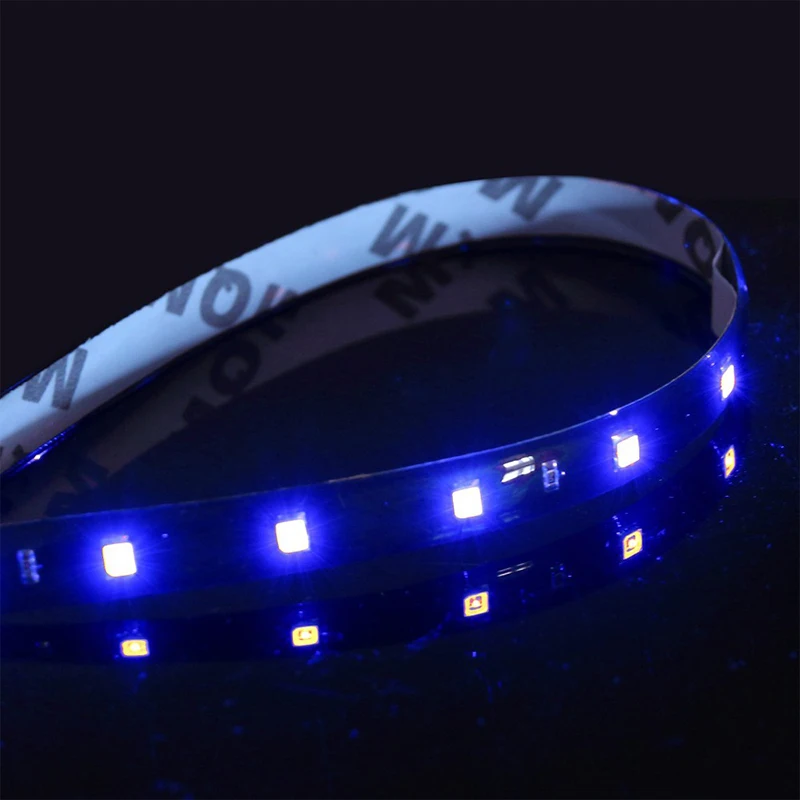 1 Piece 30CM 5050 SMD 12 LED IP65 Waterproof Flexible Strip Light 12V 3W For Car Home 30cm White