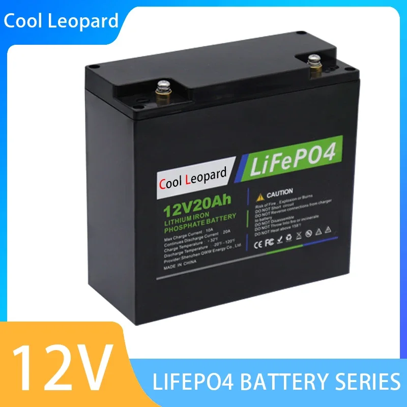 

New 12V 20Ah LiFePo4 Battery Lithium Iron Phosphate 12V 24V LiFePo4 Rechargeable Battery for Kid Scooters Boat Motor No Tax