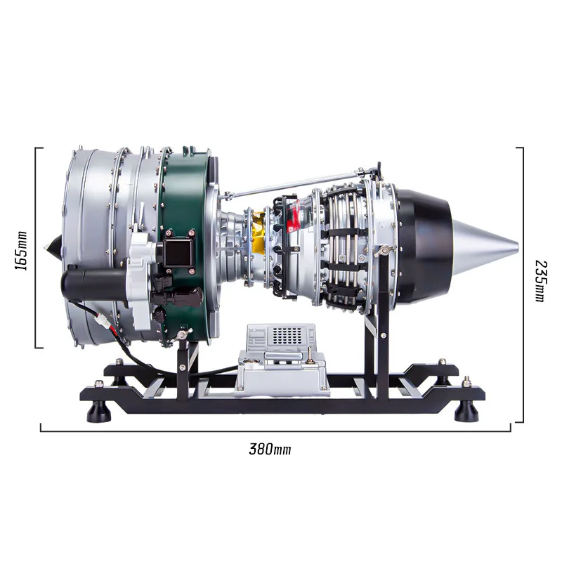 Electric Aviation Aircraft Turbofan Engine Model Starts Jet Alloy Assembly