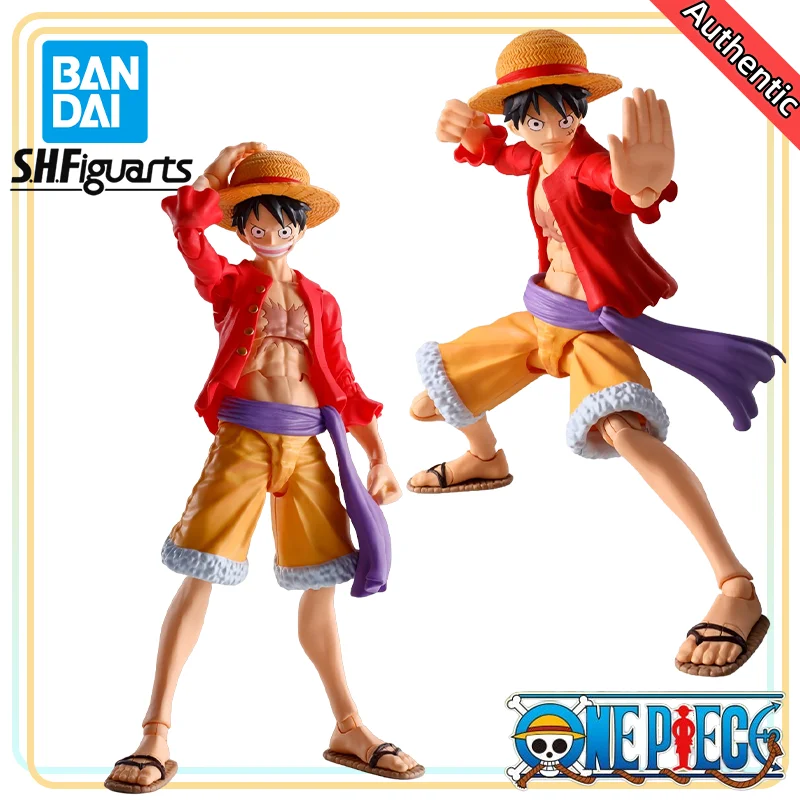 

【100%Authentic】BANDAI SPIRITS Original S.H.Figuarts Monkey D. Luffy Onigashima Raid H=14.5CM Action Figure Model Decoration