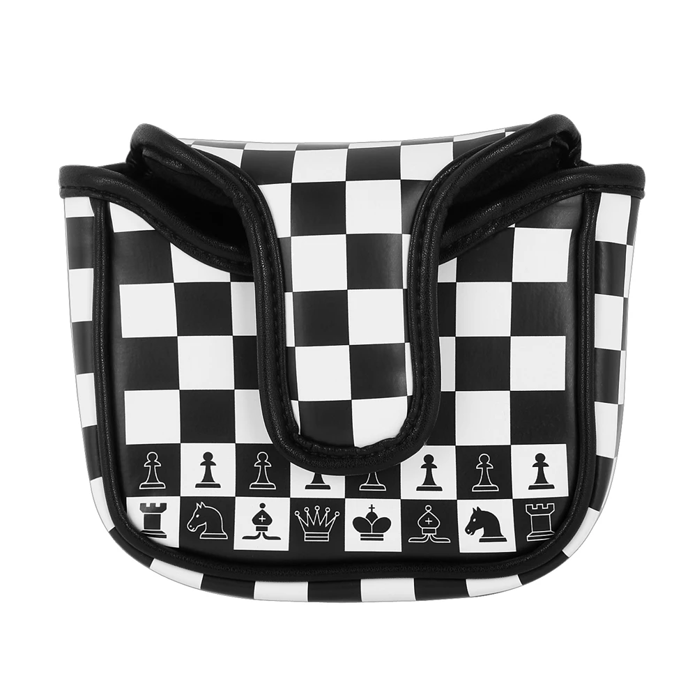 

PU Leather Printing Magnetic Closure Golf Headcover Mallet Putter Head Cover