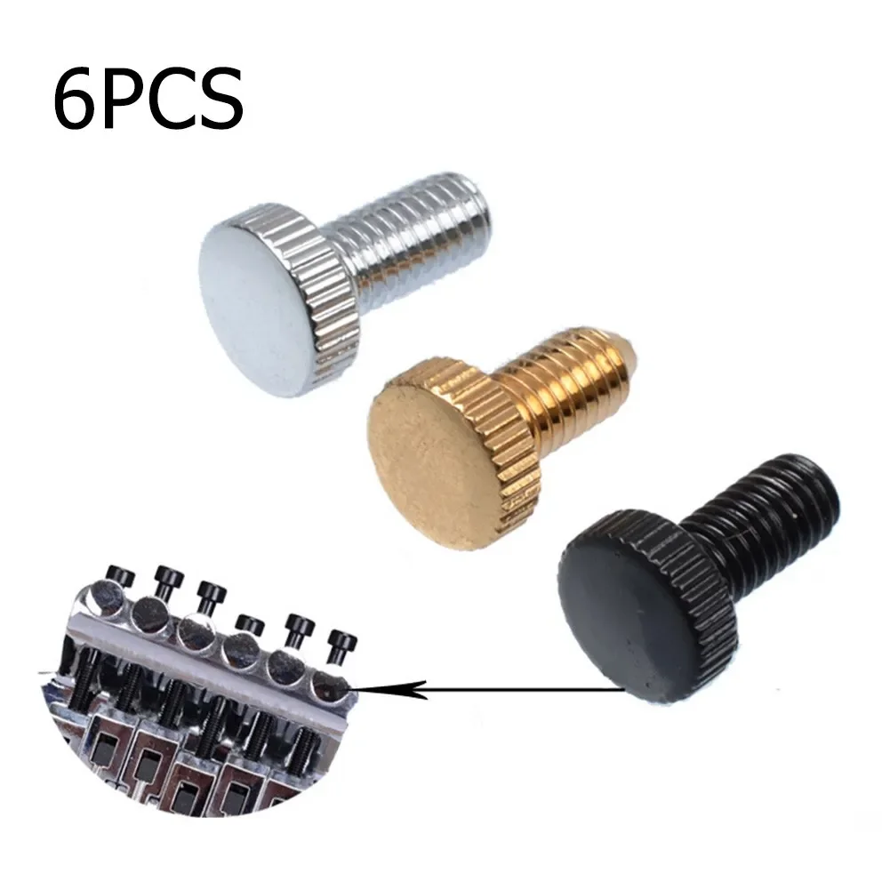 6Pcs Electric Double System Tremolo Bridge Fine Tuning Screws Thread For Floyd Rose Tremolo Systems Guitar Bass Accessories